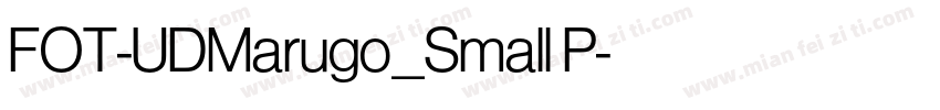 FOT-UDMarugo_Small P字体转换